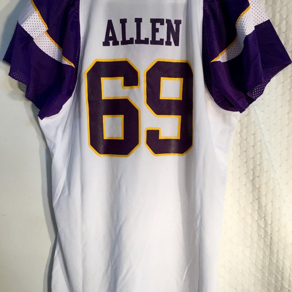 Reebok MINNESOTA VIKINGS JARED ALLEN Women's Field Flirt JERSEY Sz S or M New - Picture 3 of 4